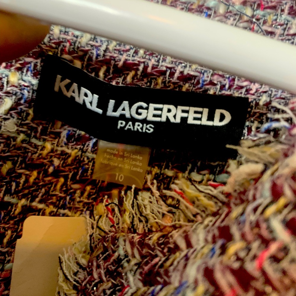 Karl Lagerfeld Tweed Dress Size 10 NEVER WORN